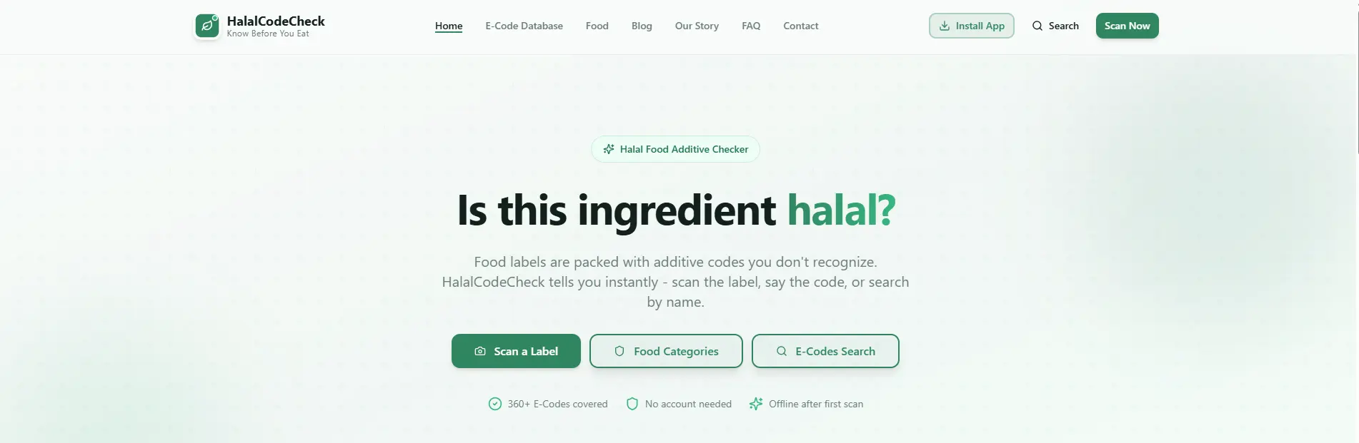 HalalCodeCheck product illustration